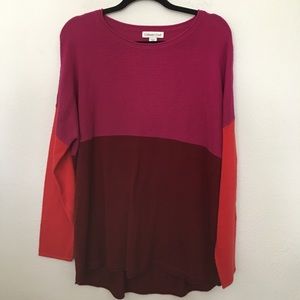 Coldwater Creek Color Block Sweater